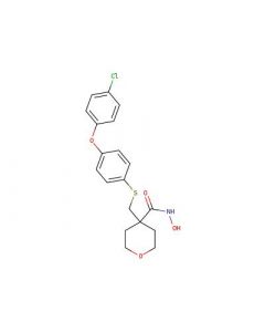 Astatech 4-(((4-(4-CHLOROPHENOXY)PHENYL)THIO)METHYL)-N-HYDROXYTETRAHYDRO-2H-PYRAN-4-CARBOXAMIDE; 0.25G; Purity 99%; MDL-MFCD22124569